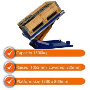Edmolift Lift and Tilt Table SLTALT 1500 1500kg Capacity
