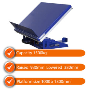 Edmolift Tilt Table SLTART 1500 1500kg Capacity