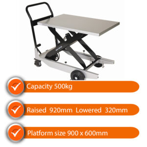 Edmolift Lift Trolley SLTTZ 503B 500kg Capacity